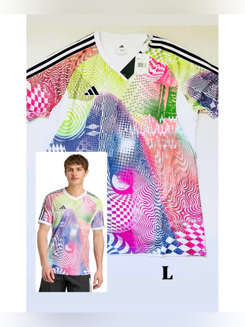 Adidas Jeremy Scott Pride Tiro Jersey Men's Size L
